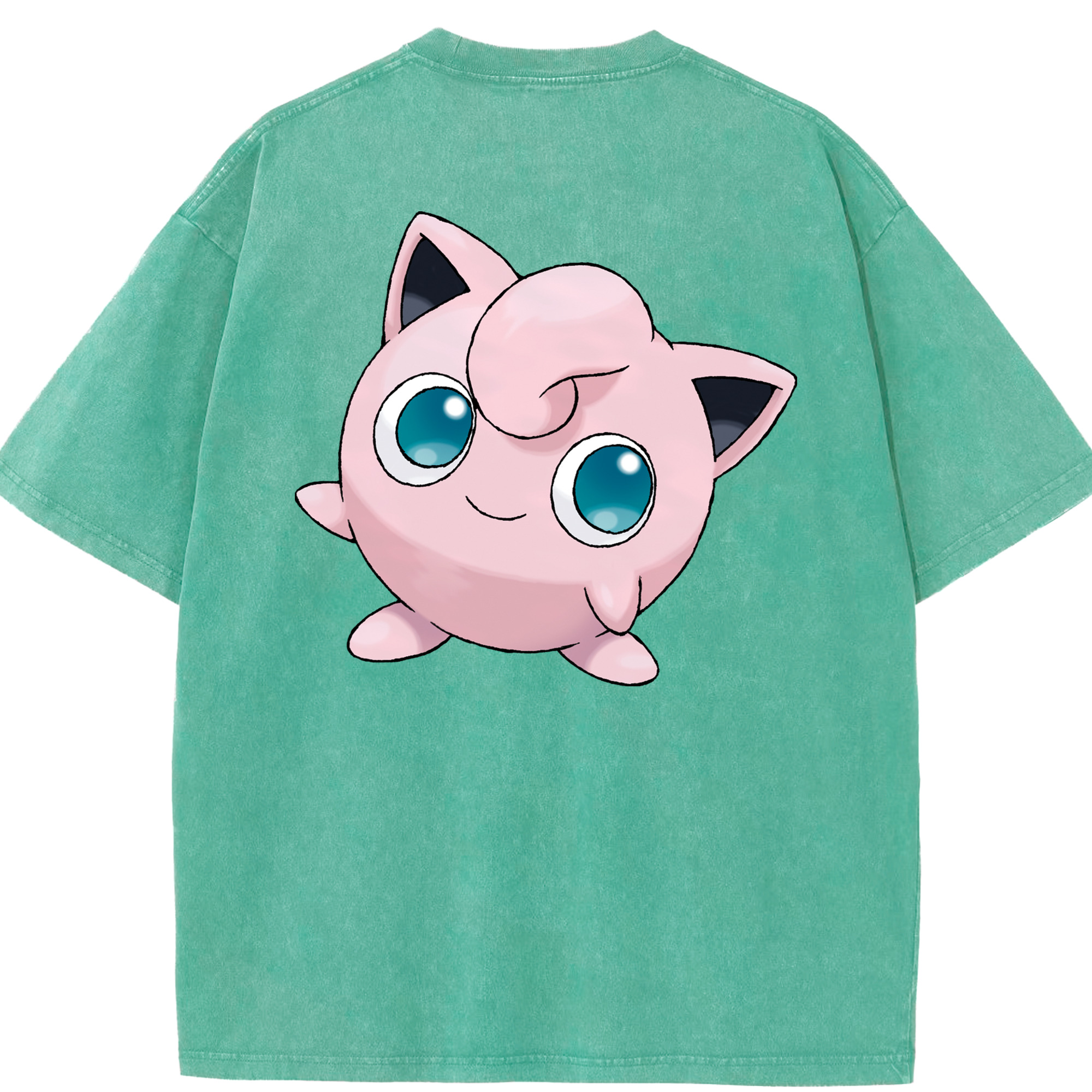 （画像用） ポケットモンスター Pokémon 綿100% ヴィンテージ風 半袖Tシャツ（背面プリント）